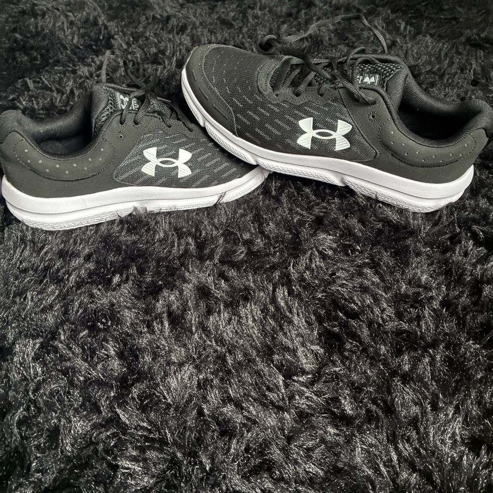 Under Armour Charcoal and White Running Sneakers